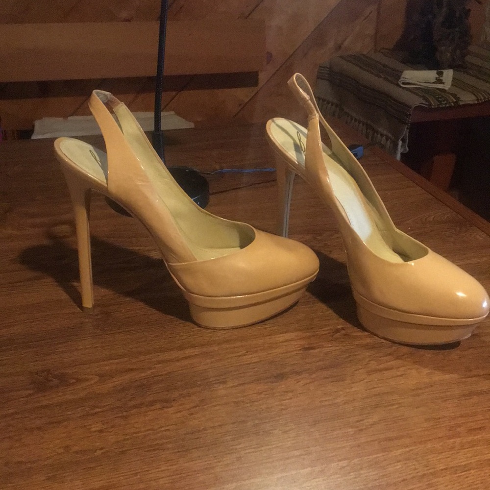 Nude high heels